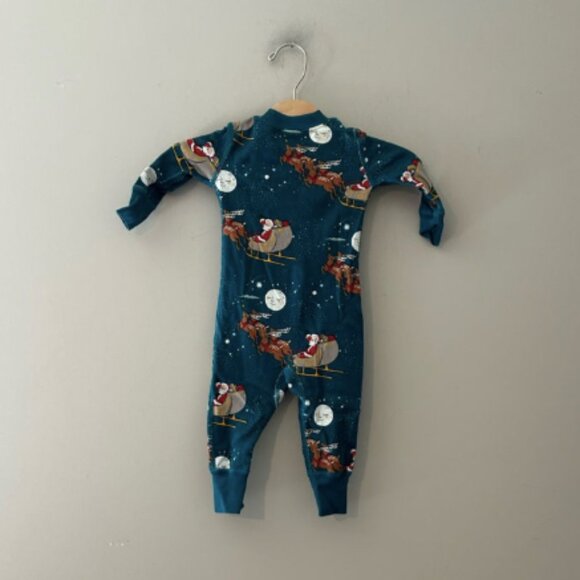 $16‎ ADD ON Hanna Andersson Santa holiday zippy 3-6M H&M zara mini boden - Picture 2 of 2